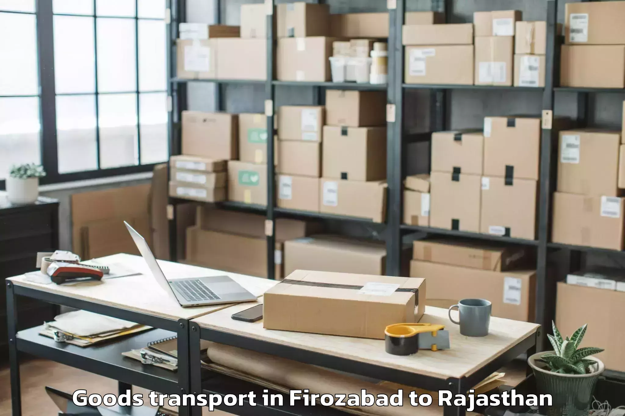 Firozabad to Pipar Goods Transport Booking